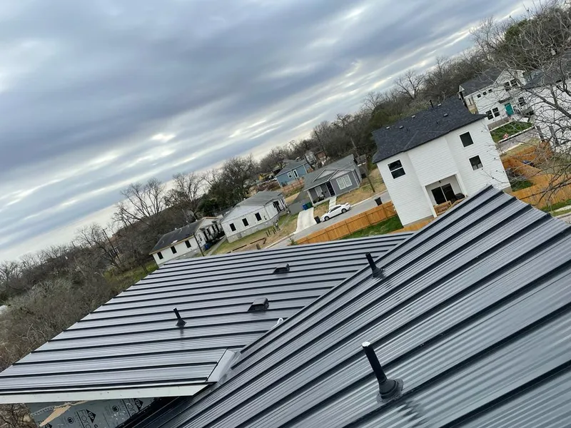 Standing seam metal roof panels with vents for Skylight Repair in St. Johns